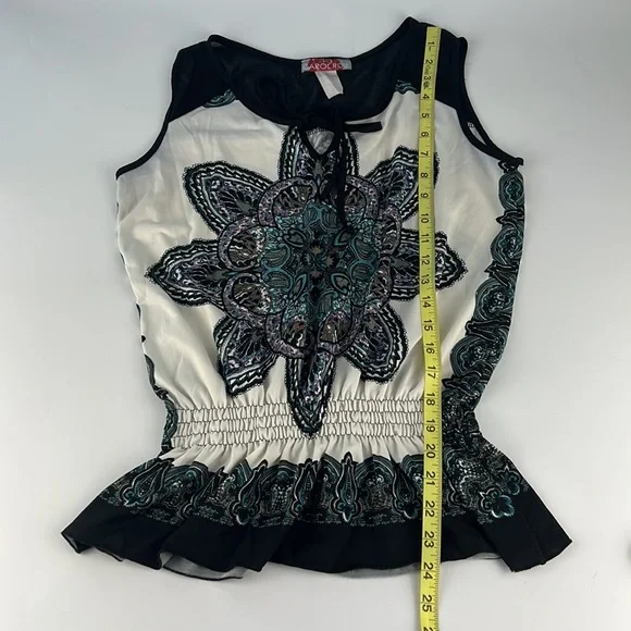 Carol Rose Tank Top Blouse Sz: Small - Picture 8 of 10